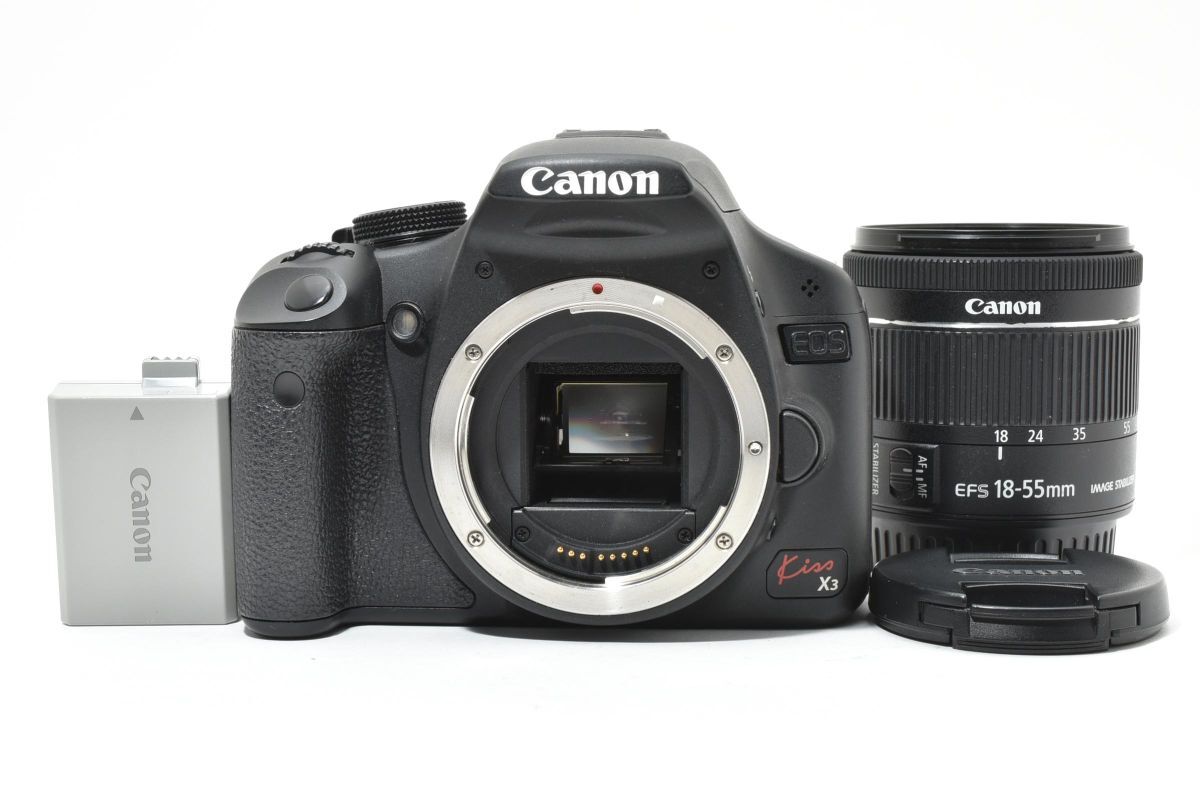 ★良品★ キヤノン CANON EOS KISS X3 EF-S 18-55mm F4-5.6 IS STM ショット数 11930回 #4583W0355