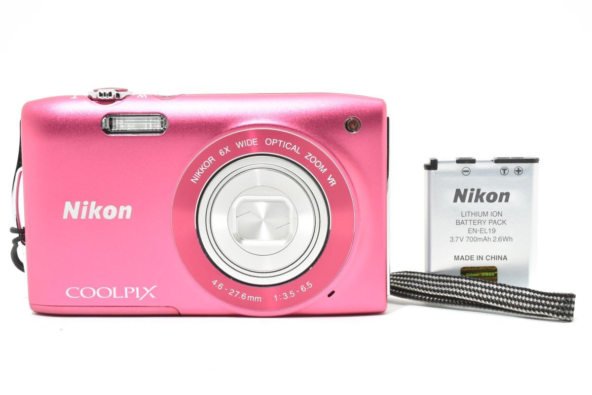 ★極上品★ ニコン NIKON COOLPIX S3300 ストロベリーピンク #4565W0321