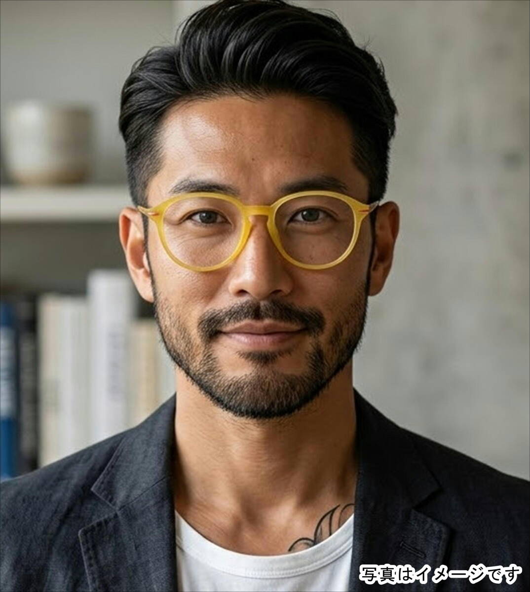 NIKON(ニコン）イエロー艶消し ボストン型 昭和レトロ/R001/激レアヴィンテージ 眼鏡 W2811 52口16-135 WAYWAY