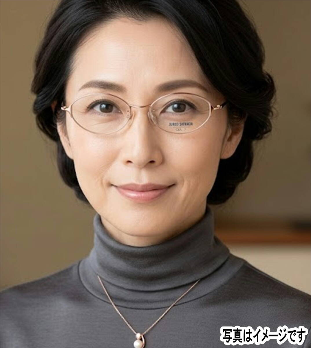 【激レア新品】JUNKO SHIMADA 日本製/Ｎ-003/ スワロフスキー付 ゴールド ナイロール 52□18-136 レディース ヴィンテージ 眼鏡