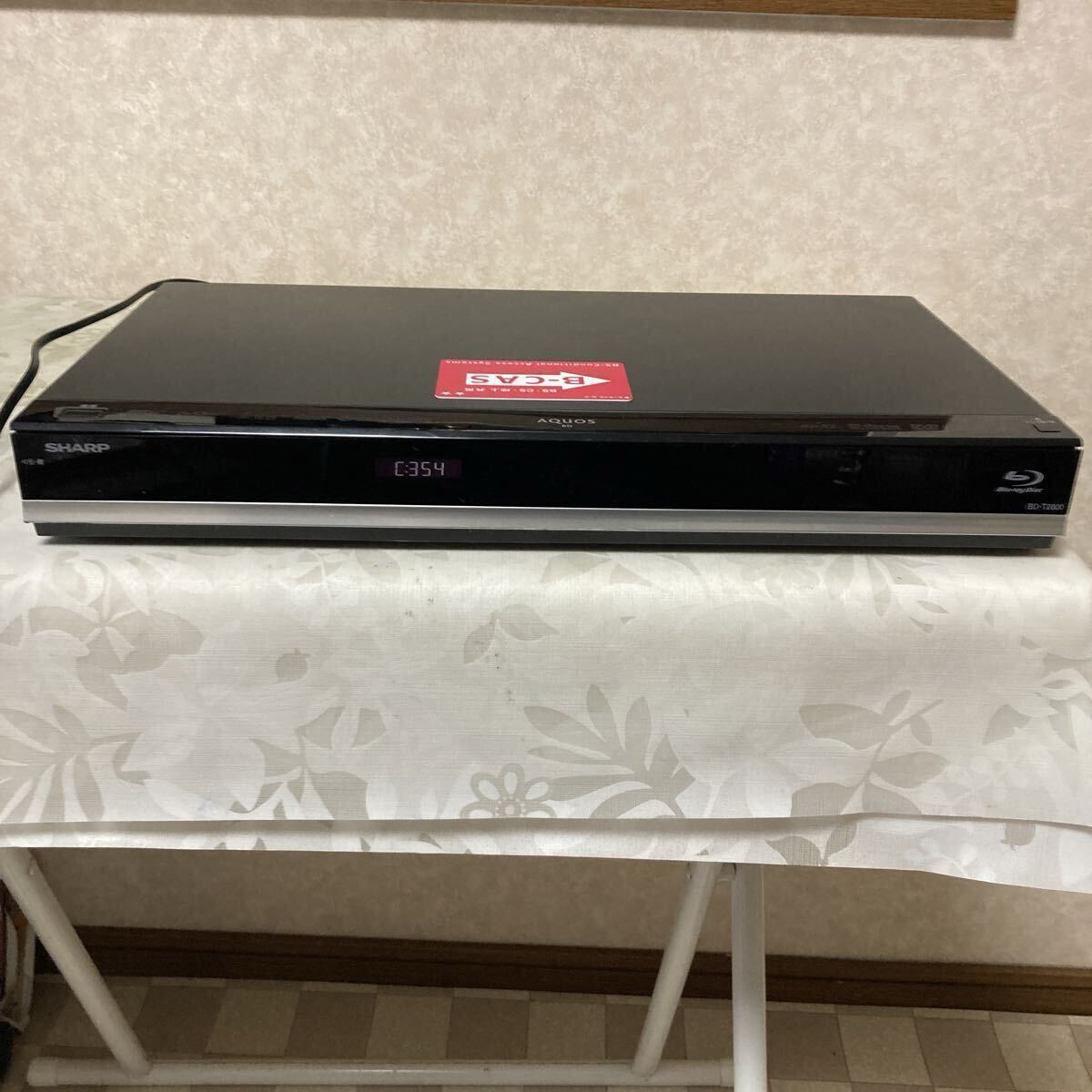 SHARP ブルーレイディスクレコーダー BD-T2800 ★通電のみ