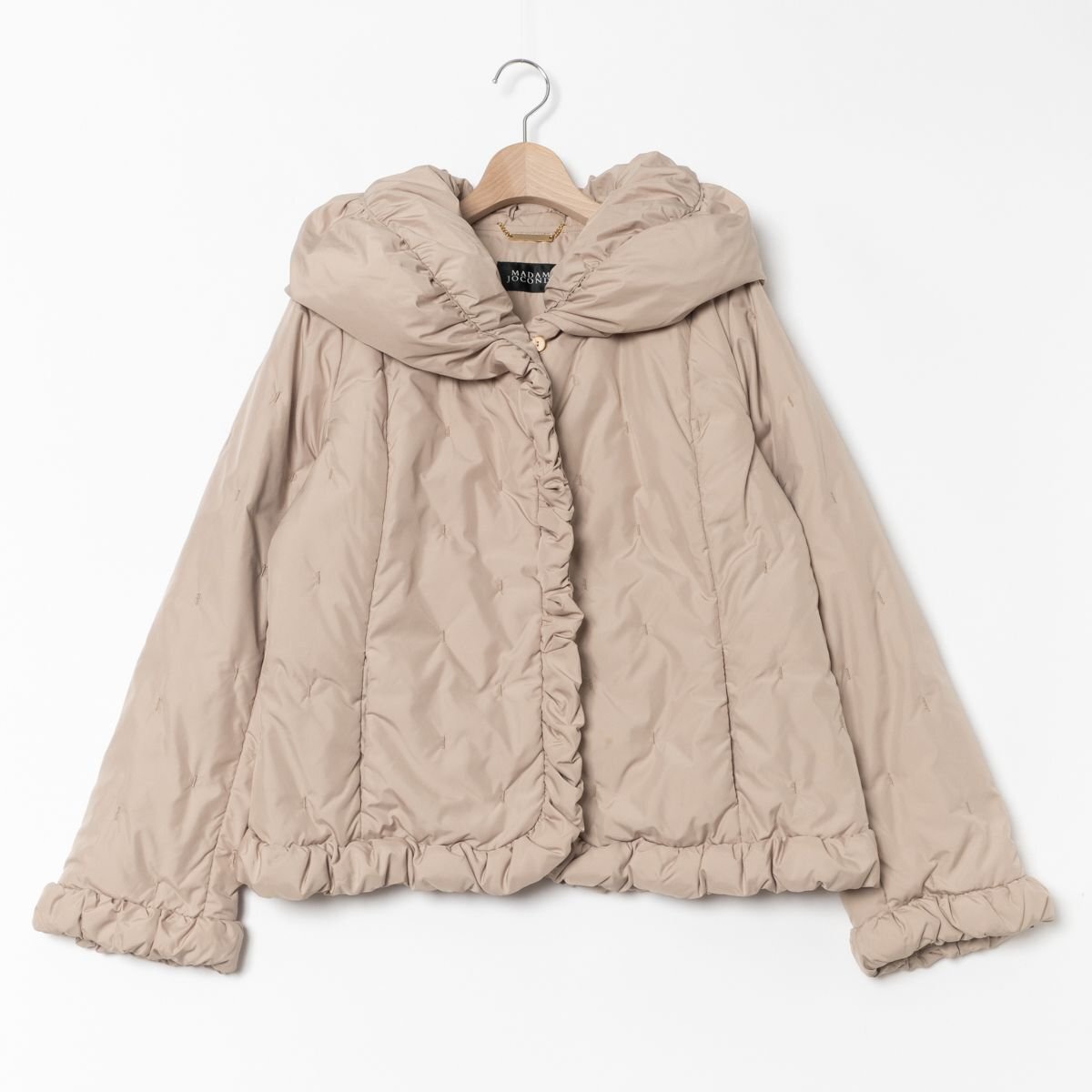 MADAM JOCONDE マダムジョコンダ ダウンジャケット 13サイズ レディース 女性 ポリエステル フェミニン 大人かわいい ベージュ ラピーヌ
