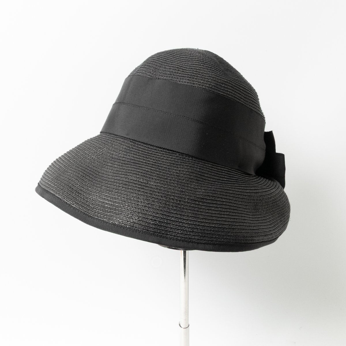 【1円スタート】BEAURANCE LX mikayo matsushima ビューランス ミカヨマツシマ ハット 帽子 M～S 57.5cm～56cm ブラック 黒 ペーパー