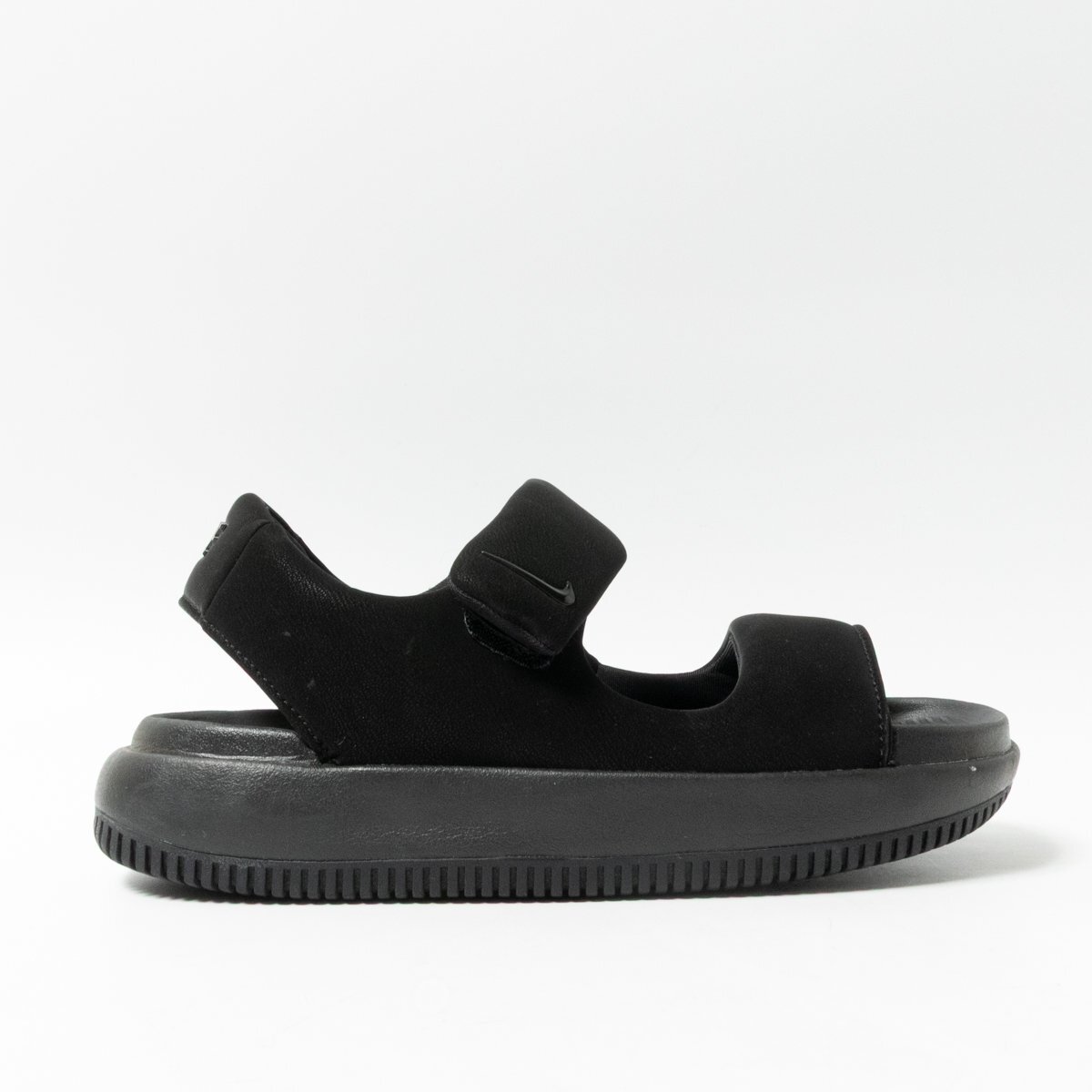 【1円スタート】NIKE ナイキ カーム サンダル シューズ FJ6043-001 25cm ブラック 合成皮革 クッション性 レディース マジックテープ着脱