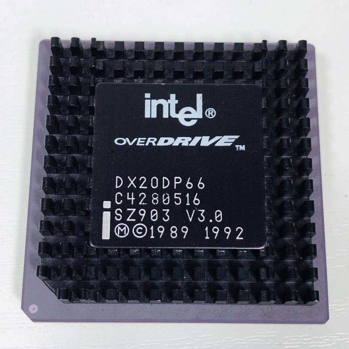 中古保管品 動作未確認 ジャンク Intel OVERDRIVE CPU DX20DP66 C4280516 SZ903 V3.0 1989 1992 #B