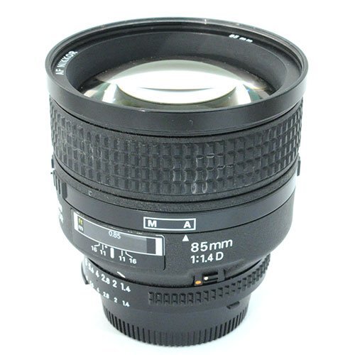 【中古品】使用感あり 薄いクモリ チリ目立つ 現状渡し ニコン Nikon AF NIKKOR 85mm F1.4 D