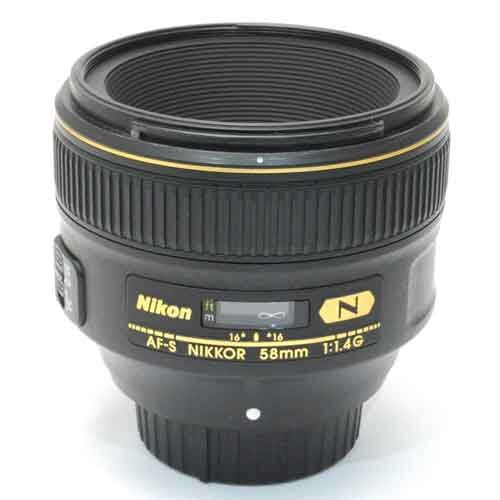 【中古品】並品 現状渡し ニコン Nikon AF-S NIKKOR 58mm F1.4 G