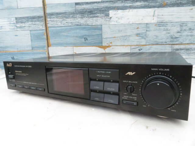 ◆中古現状売/通電確認のみ◆A&D　サラウンドプロセッサー　Model:AV-S830