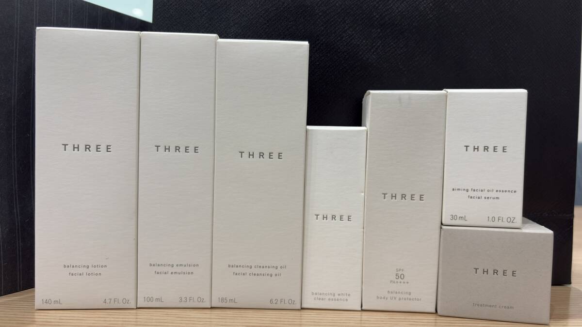 NN2369◆未使用◆THREE 基礎化粧品 おまとめ 化粧水 乳液 美容液 他 総額55,000円分 現状品 