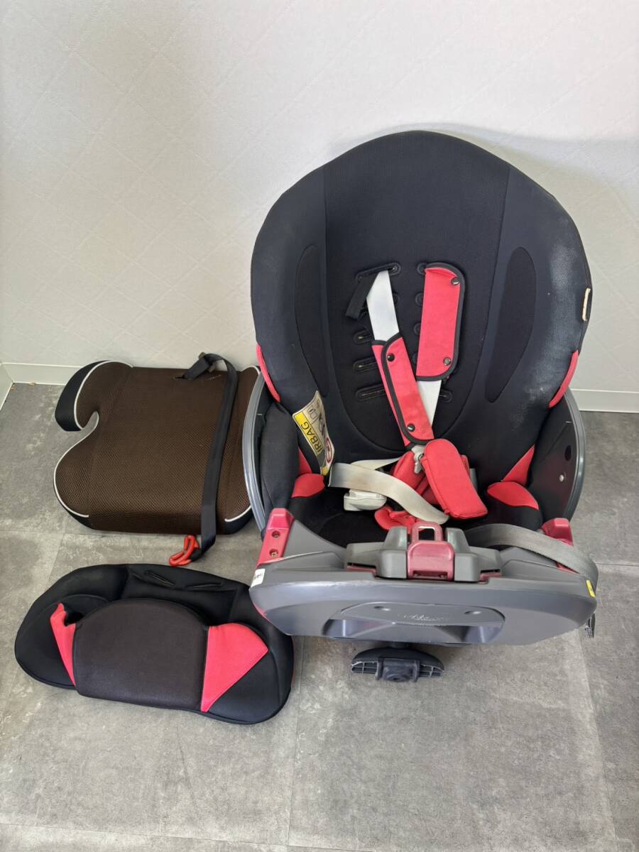 【F13960】1円～★Aprica アップリカ★チャイルドシート★ディアターンプラス 93089★バウンシングブラック★