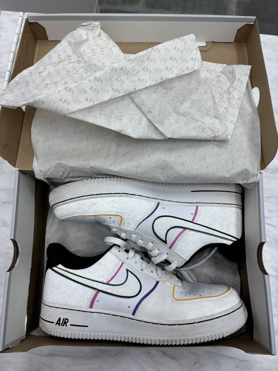 【F14034】NIKE AIR FORCE 1 '07 PRM DAY OF THE DEAD★CT1138-100★28cm★ナイキ エアフォースワン デイトオブ・ザ・デッド
