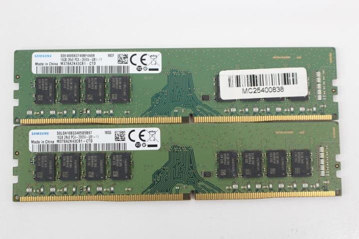 SAMSUNG M378A1K43CB2-CTD DDR4 PC4 2666V 8GB×2枚セット 16GB メモリ☆