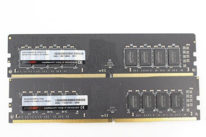 panram DDR4 PC4-2400 2666 8GB×2枚セット 16GB メモリ☆
