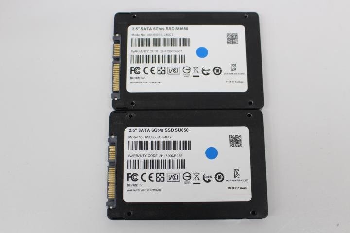 ADATA ASU650SS-240GT 240GB 2.5 SSD SATA 動作品 ２個セット☆