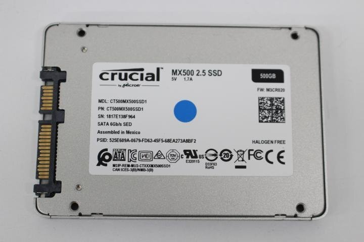 crucial CT500MX500SSD1 500GB 2.5 SSD SATA 動作品☆
