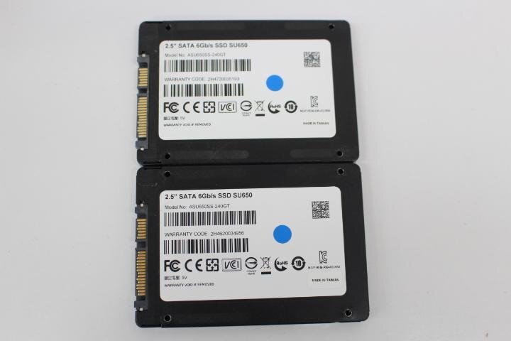 ADATA ASU650SS-240GT 240GB 2.5 SSD SATA 動作品 ２個セット☆