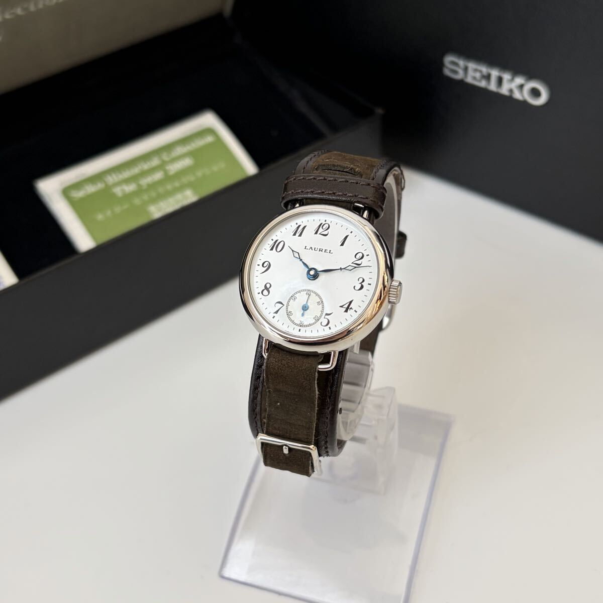 【極美品】SEIKO セイコー LAUREL ローレル ヒストリカルコレクション 4S28-0040 スモセコ 付属品完備 1000本限定 稼働品 ブルースティール