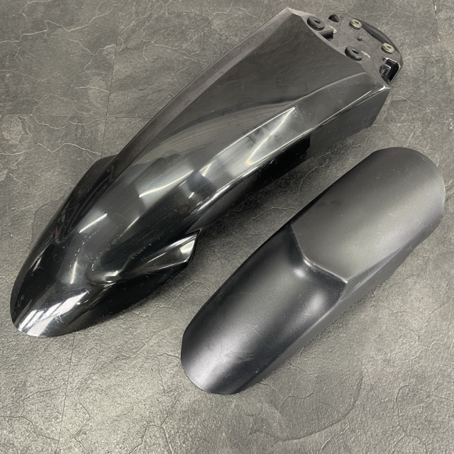 セロー250 フロントフェンダーセット 【中古】YAMAHA ヤマハ 純正 フロントカウル ブラック オフロード バイク パーツ / 515187