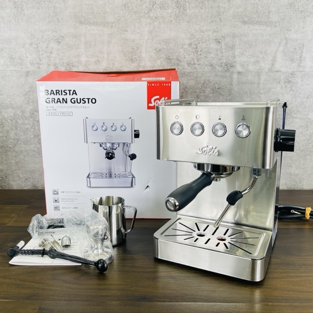 ソリス バリスタグラングストー 【中古】動作保証 SOLIS SK1014 エスプレッソマシーン プレブリューイング エスプレッソマシン / 515691