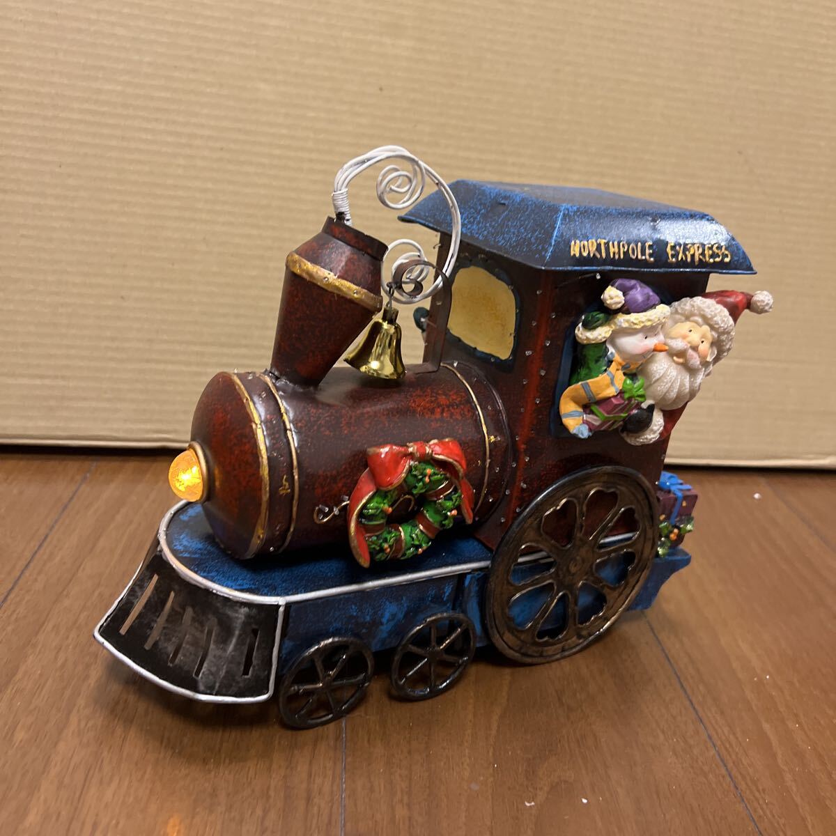 ブリキ クリスマス レトロ 蒸気機関車 アンティーク ヴィンテージ