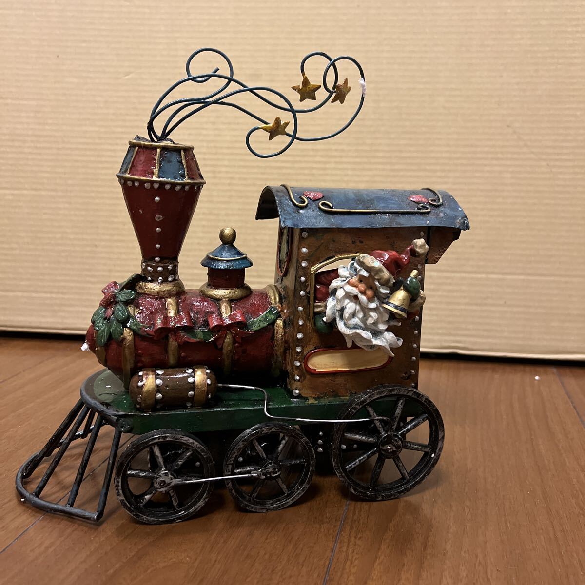 ブリキ レトロ ヴィンテージ SL 蒸気機関車 クリスマス アンティーク オルゴール