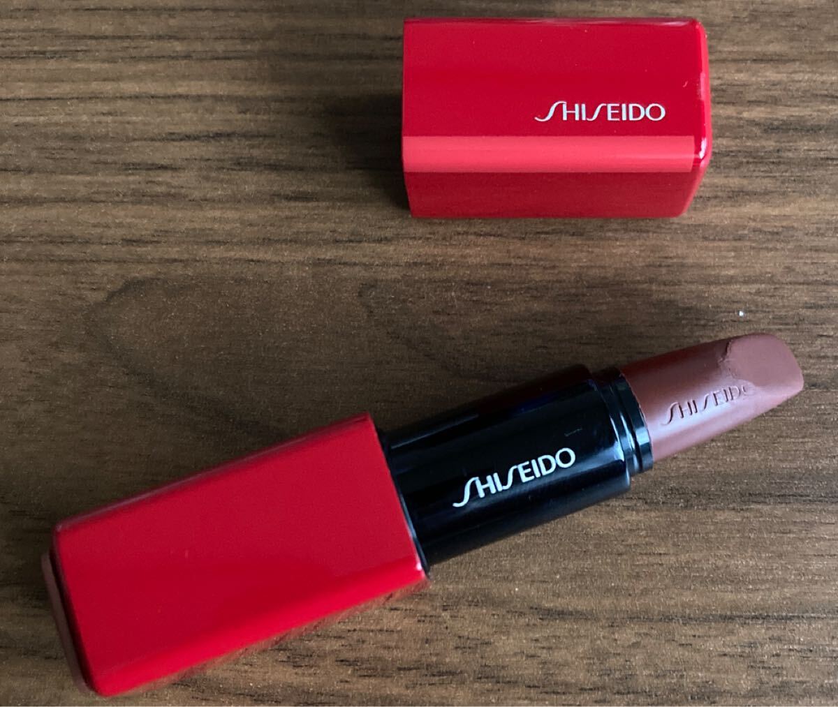 資生堂 SHISEIDOテクノサテンジェルリップスティックL03Bandwidth口紅限定品使用品