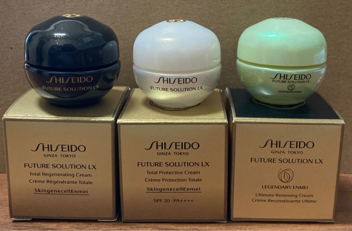 SHISEIDOフューチャーソリューションLXトータルRクリームeトータルプロテクティブクリームeレジェンダリーENクリーム特製サイズ朝用夜用