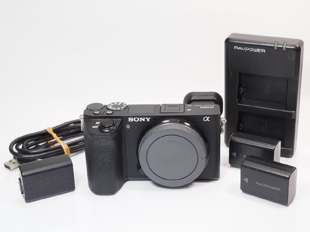 SONY α6500 ボディー ILCE-6500 バッテリー３個 ソニー [管SO8456