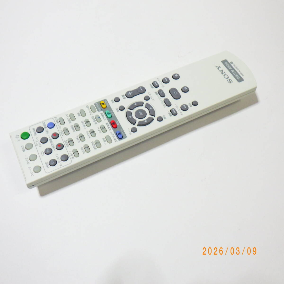 SONY NAS-D500HD/HCD-D500HD用リモコン HDDコンポ用リモコン 純正品 NAS-D55HD/NAS-D50HDにも対応