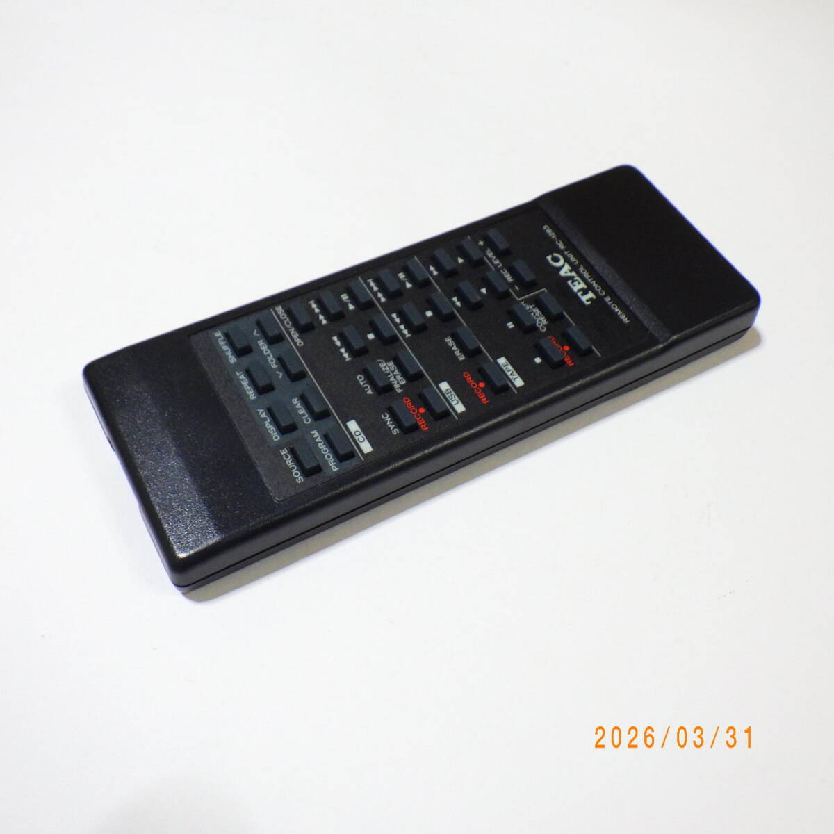 TEAC AD-RW900用リモコン USB接続対応 CDレコーダー/カセットレコーダー コンビーネーションデッキ用リモコン CDレコーダー用リモコン