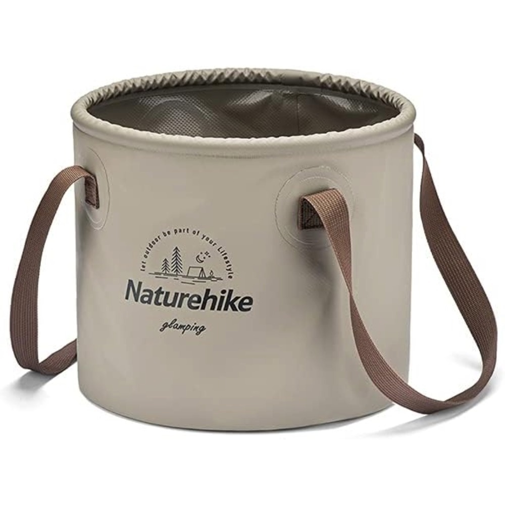 折りたたみバケツ 10L ネイチャーハイク Naturehike キャンプ アウトドア 自立式 釣り 洗車 防災 サンドベージュ