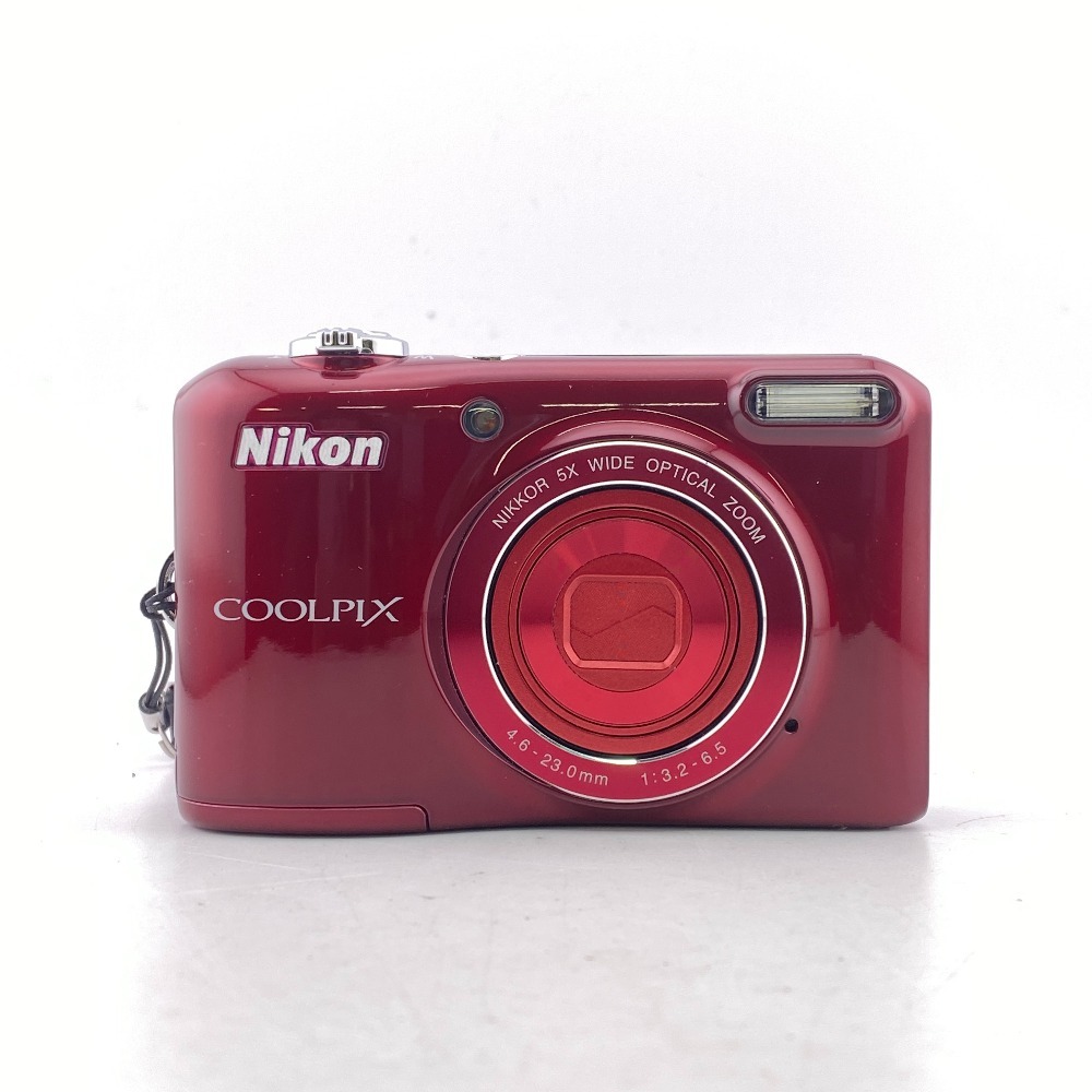 Nikon ニコン コンパクトデジタルカメラ COOLPIX L28 4.6-23.0mm 1:3.2-6.5 なし デジタルカメラ ワインレッド ユニセックス