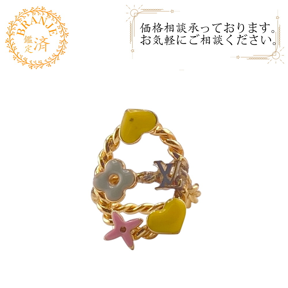 LOUIS VUITTON ルイヴィトン M65465 バーグ スウィート モノグラム モノグラム メタル リング・指輪 ゴールド レディース