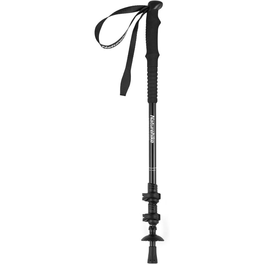 トレッキングポール 登山杖 ネイチャーハイク Naturehike NH17D001-Z ブラック 軽量 アルミ 伸縮 アウトドア ハイキング ウォーキング