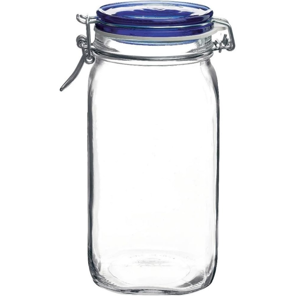 ガラス キャニスター 1.5L ボルミオリロッコ フィド ブルー 保存容器 密閉 1500ml Bormioli Rocco イタリア製 珈琲 新生活