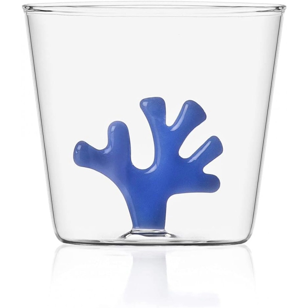 タンブラー グラス コップ イッケンドルフ ICHENDORF CORAL サンゴ ブルー 350ml ホウケイ酸ガラス 手作り おしゃれ 新生活 ギフト
