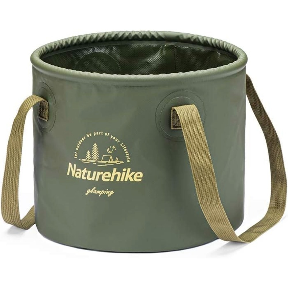折りたたみ バケツ 10L ネイチャーハイク Naturehike キャンプ アウトドア ばけつ 自立式 コンパクト 洗車 釣り 防災 カーキ