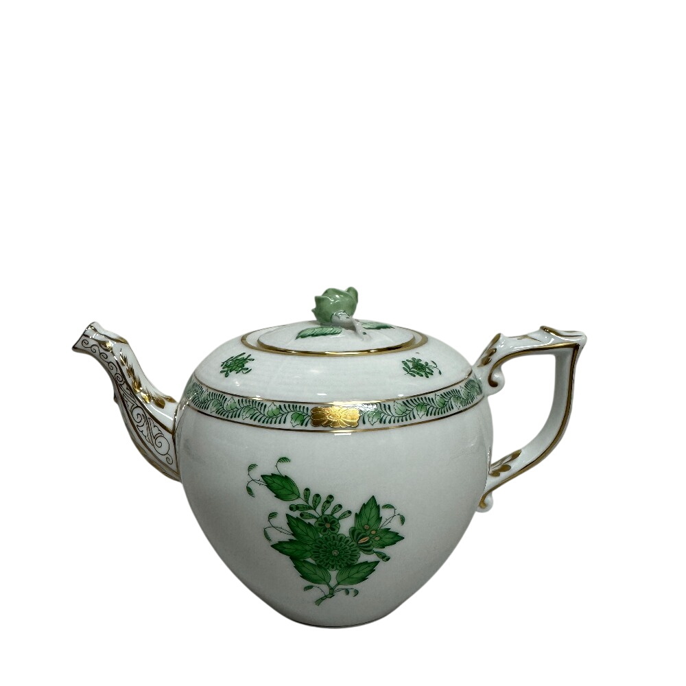 HEREND ヘレンド 日本茶急須 日本茶急須 洋食器 アポニーグリーン インドの華 磁器 食器 グリーン ユニセックス