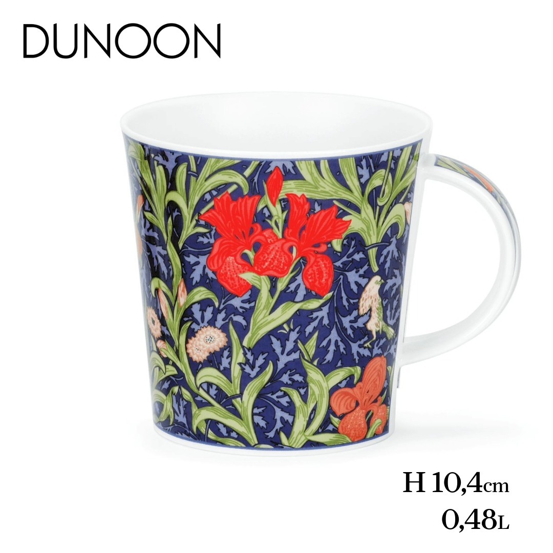 ダヌーン マグカップ アイリス Arts & Crafts Dunoon CG マグ 英国製 花柄 おしゃれ マグカップ 洋食器 ブランド食器