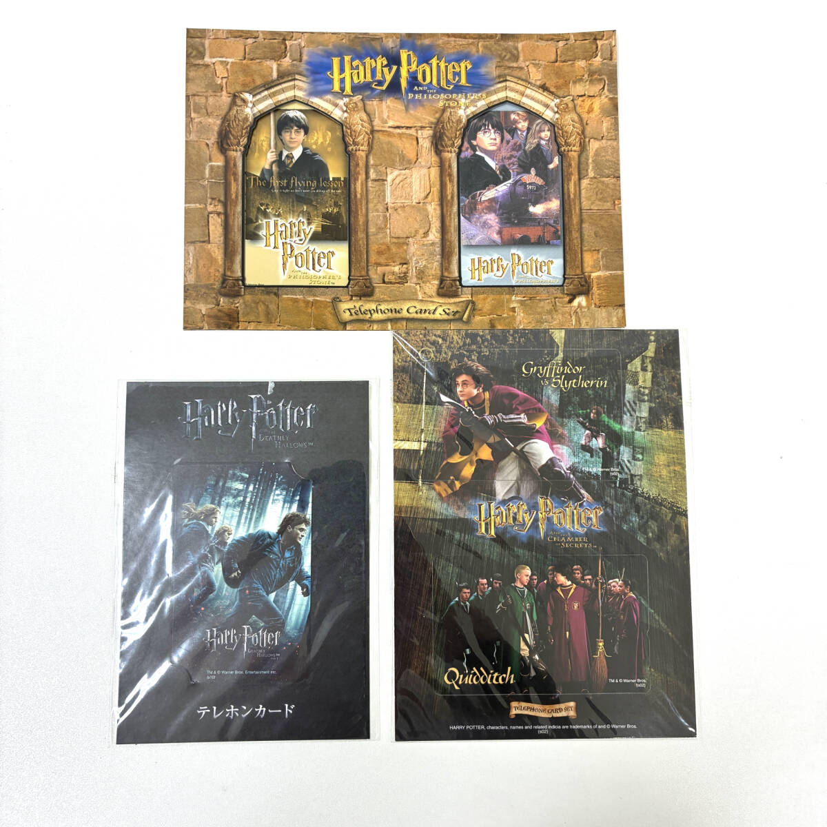 (OT6084他) 【 Harry Potter 】未使用 ハリーポッター テレホンカード 50度数 5枚セット 台紙付き 【 テレカ 】