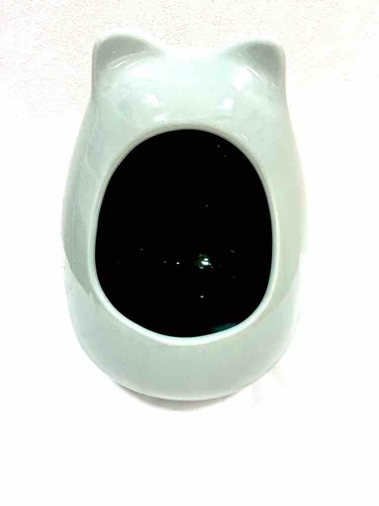 （M8920）　陶器ハウス　ブルー　小動物用　モルモット　チンチラ　砂遊び　