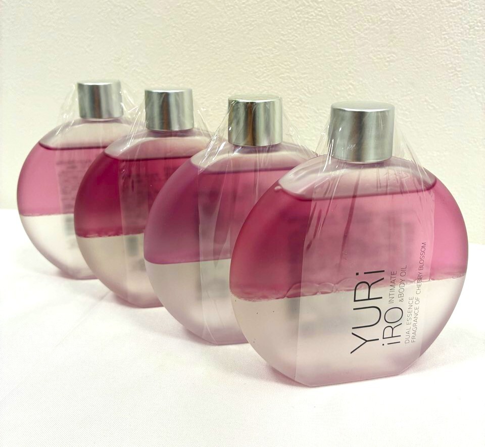 (HE4978) YURiiRO ユリイロ インティメイト ボディオイル YURiiRO チェリーブロッサム 100ml 未開封 4本 セット 未使用 オイル 