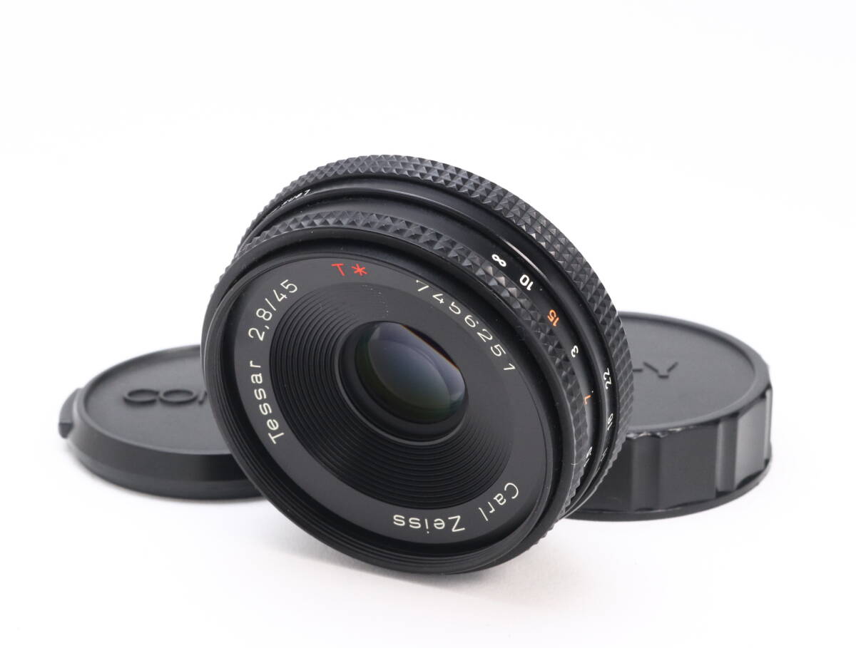 AB+ (良品) Carl Zeiss カール ツァイス Tessar T* 45mm F2.8 MMJ CONTAX/YASHICA 初期不良返品対応 22-314