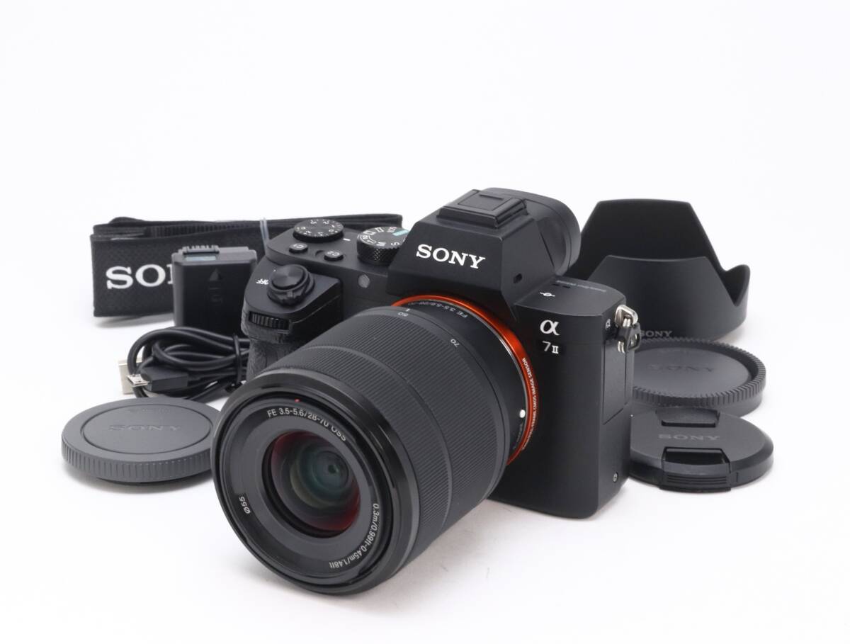 A+ (美品) SONY ソニー α7 II FE 28-70mm F3.5-5.6 OSS ズームレンズキット シャッター数 1,680枚 初期不良返品対応 33-86
