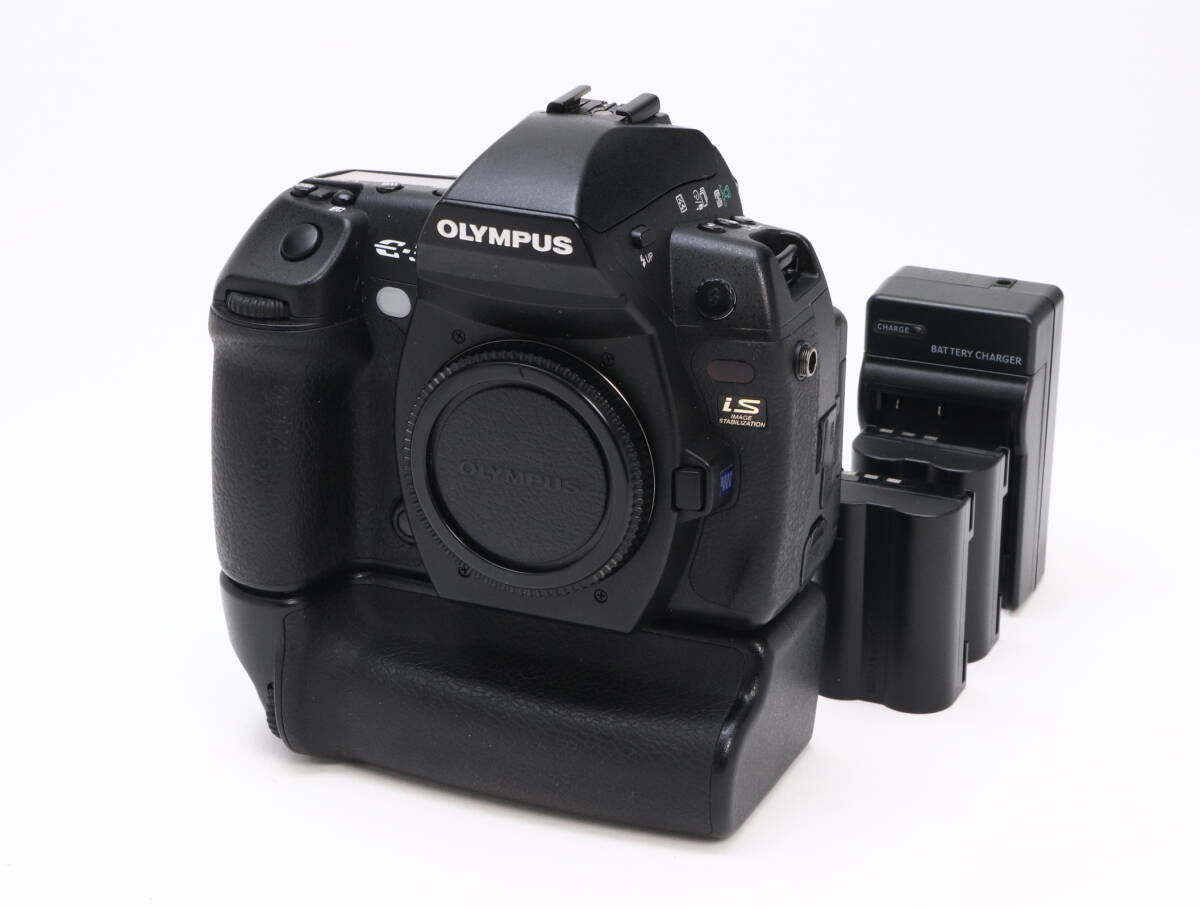 B- (並品) OLYMPUS オリンパス E-3 ボディ パワーバッテリーホルダー HLD-4 初期不良返品対応 33-186