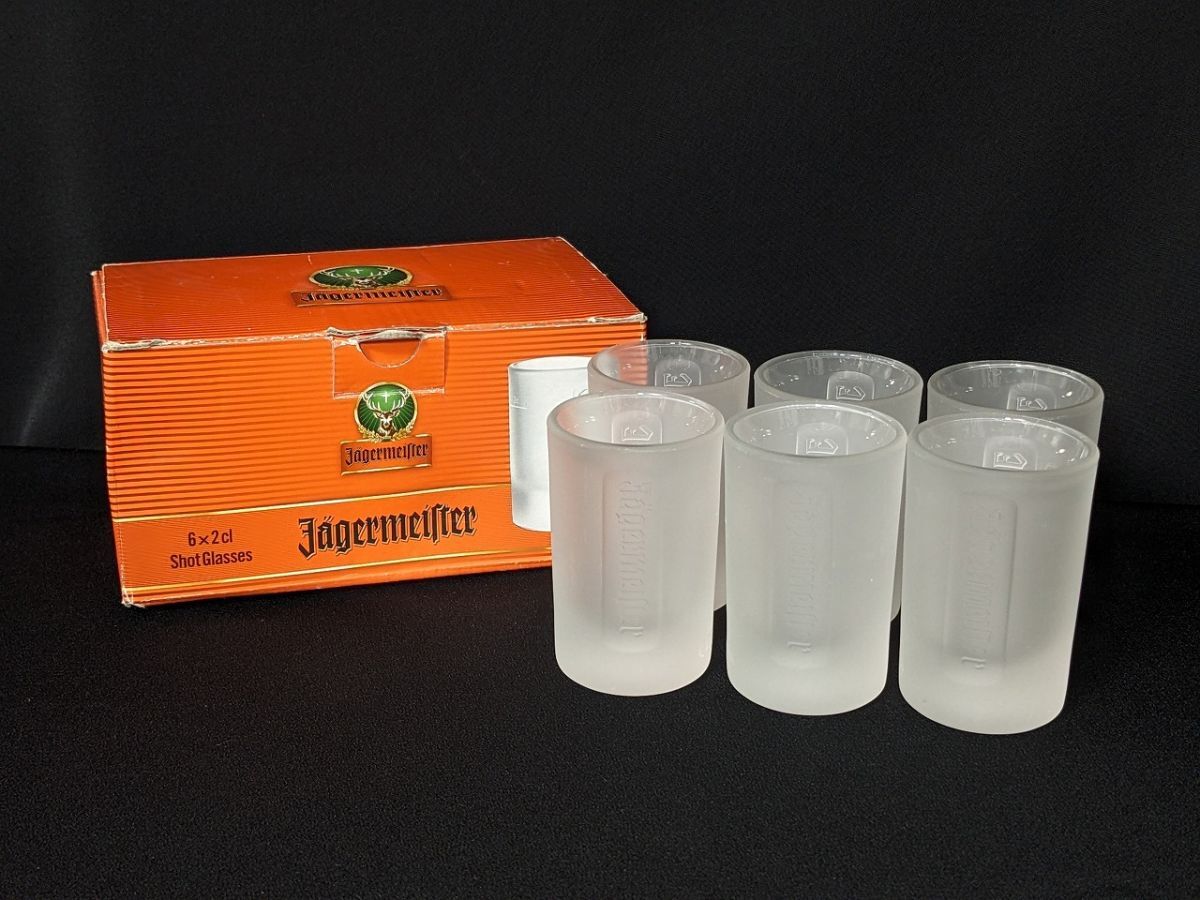 P003 Jagermeister イエガーマイスター ショットグラス 6個パック(フロストガラス) グラス コップ/60