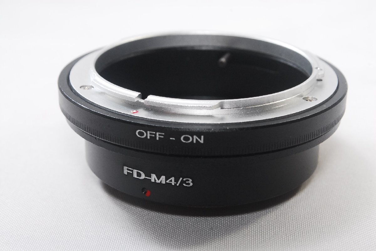 新品未使用品 Canon キャノン FD マウントレンズ ⇒ M4/3 マイクロフォーサーズ レンズ マウントアダプター FD→M4/3
