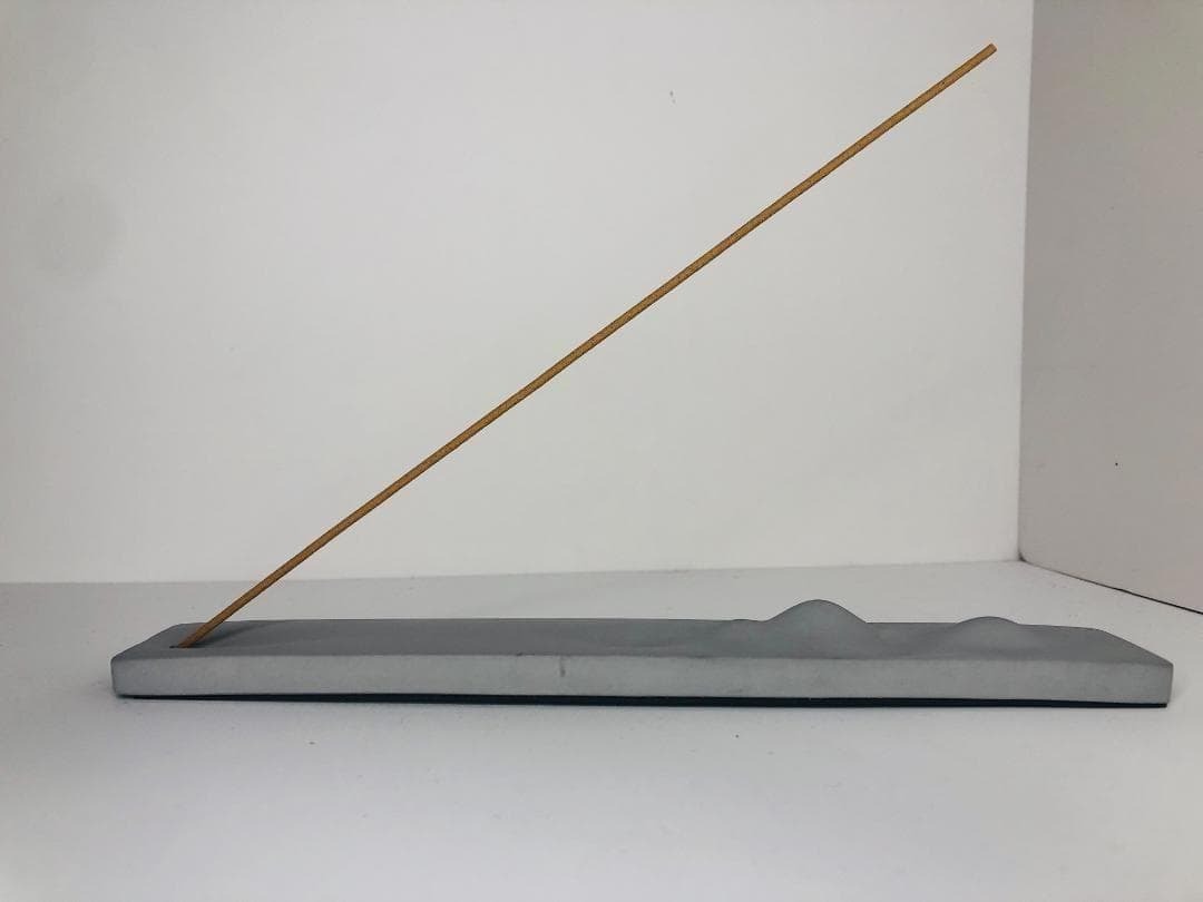 【モダン】お香立て セメント インセンスホルダー おしゃれ 22cm お香付 浄化