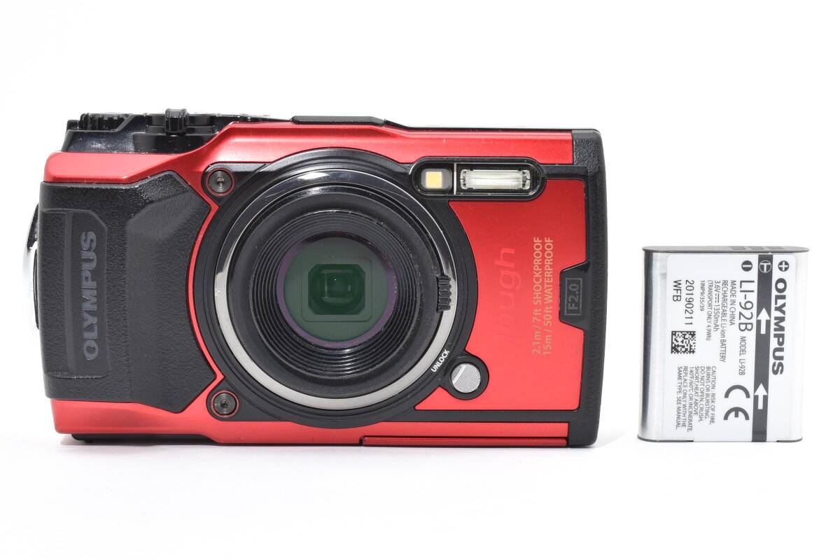 ★動作品★ OLYMPUS オリンパス TOUGH TG-6 レッド