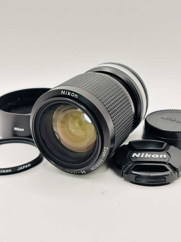 ★美品★ Nikon ニコン Ai-S NIKKOR 35-105mm F3.5-4.5 ★前後キャップ・フード・フィルター付き★ #8D001